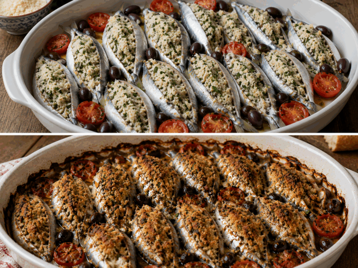 Sarde Ripiene alla Messinese con Mollica e Pecorino – Sicilia