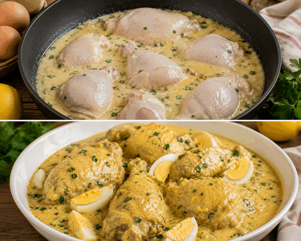 Pollo in Fricassea alla Toscana con Limone e Uova – Toscana