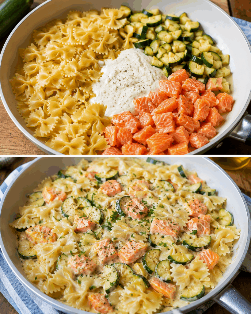 Farfalle con Salmone e Zucchine: la Ricetta Cremosa e Delicata Ideale per Ogni Stagione