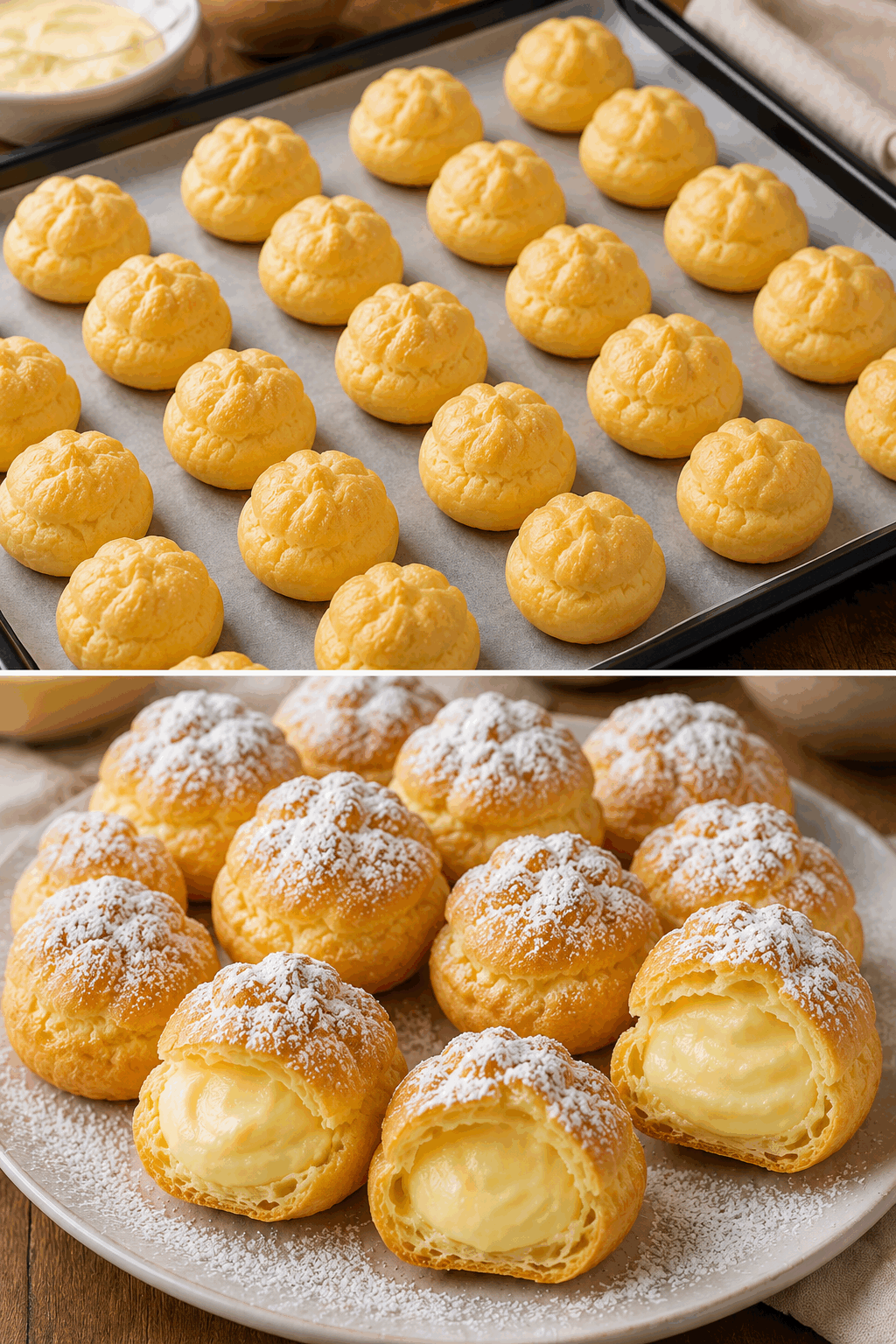 Bignè alla Crema Pasticcera: la Ricetta Soffice e Delicata che Conquista al Primo Morso