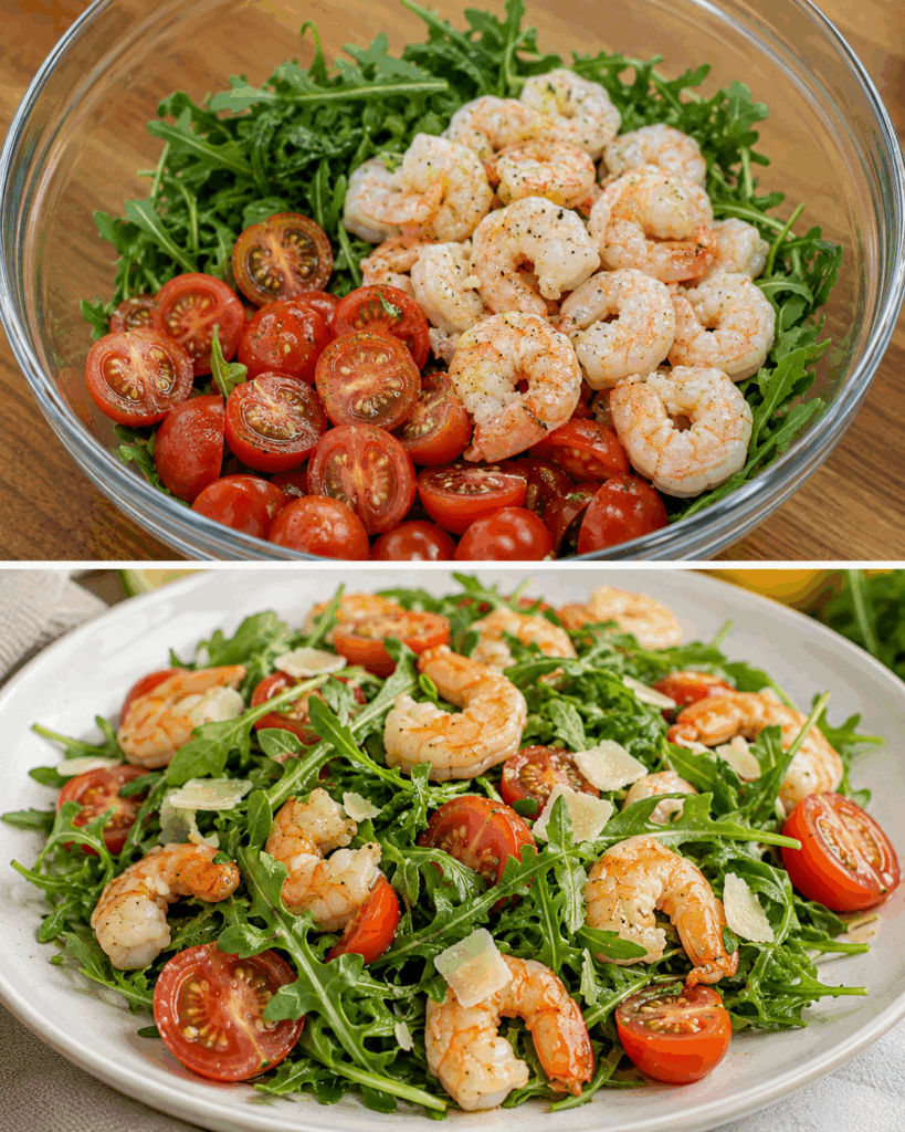 Insalata di Gamberi e Rucola: la Ricetta Fresca e Proteica Ideale per le Giornate Estive