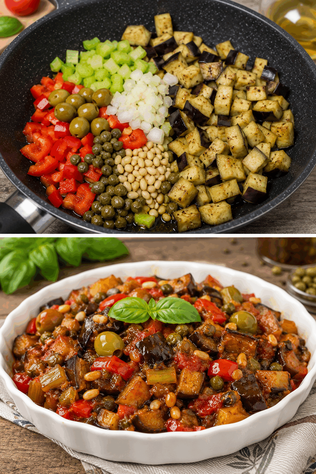 Caponata Siciliana Tradizionale: la Ricetta Agrodolce Ricca di Sapori Perfetta da Servire Fredda o Tiepida