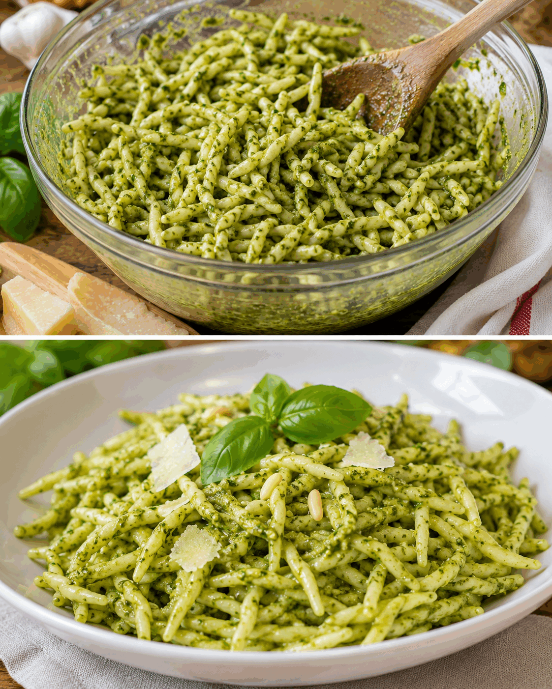 Trofie al Pesto Genovese: la Ricetta Classica Ligure Cremosa e Ricca di Profumo