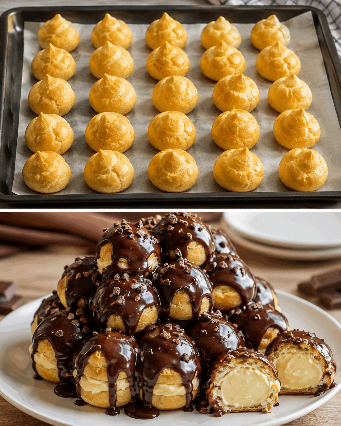 Profiteroles al Cioccolato: la Ricetta Elegante e Golosa con Bignè Soffici e Crema Delicata