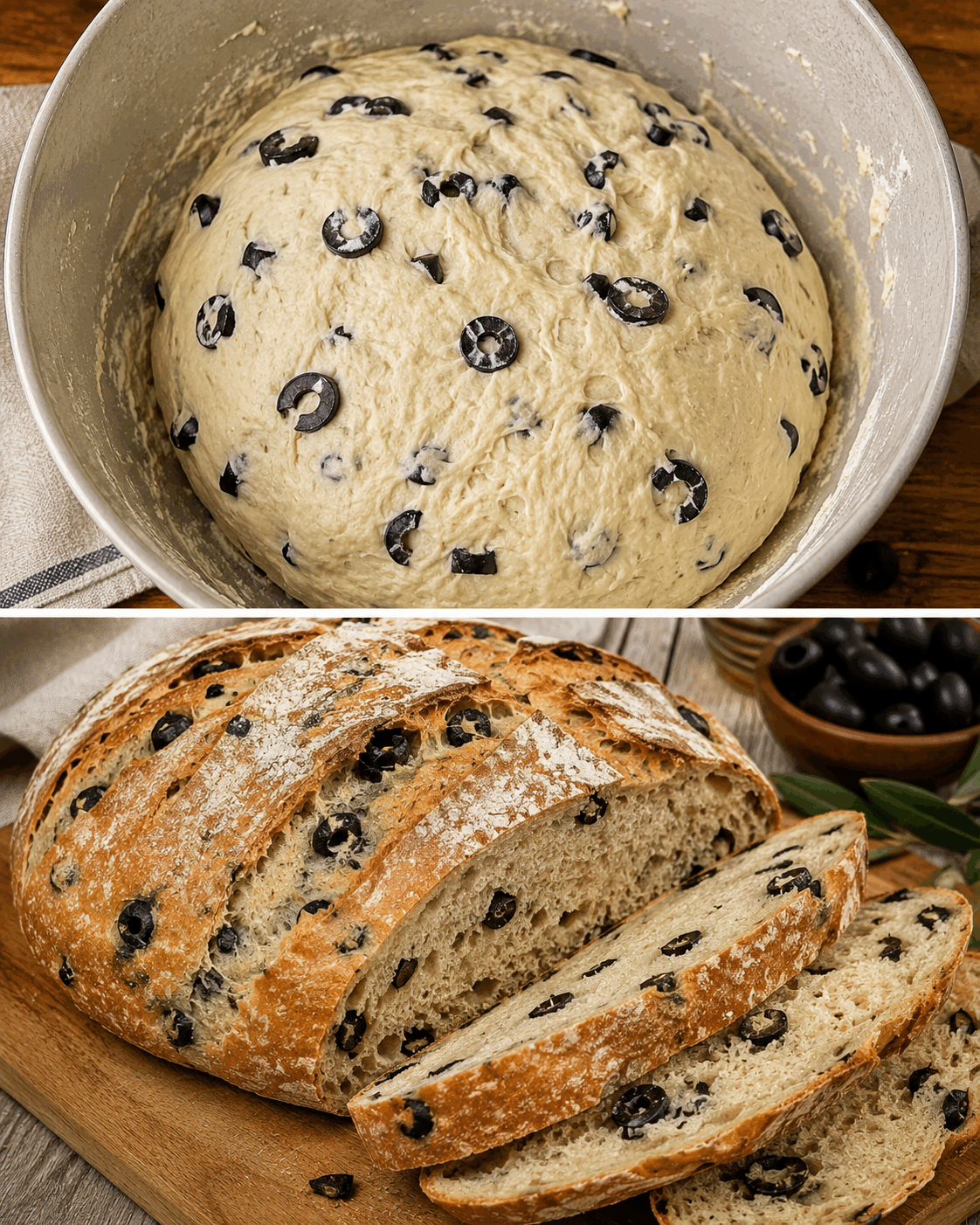 Pane alle Olive Nere con Lievitazione Lenta: la Ricetta Passo Passo per una Mollica Alveolata