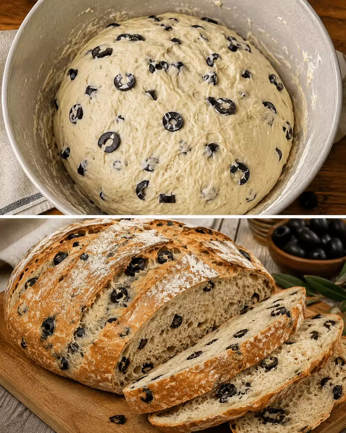Pane alle Olive Nere con Lievitazione Lenta: la Ricetta Passo Passo per una Mollica Alveolata