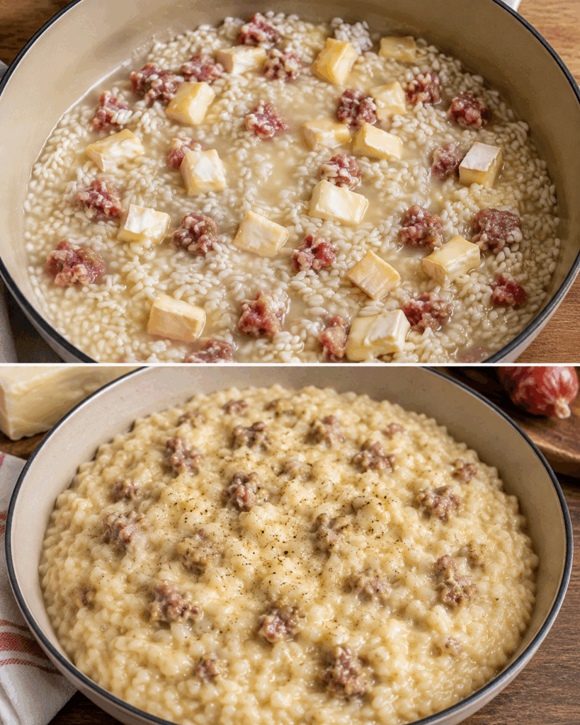 Risotto alla Bergamasca con Taleggio e Salsiccia – Lombardia