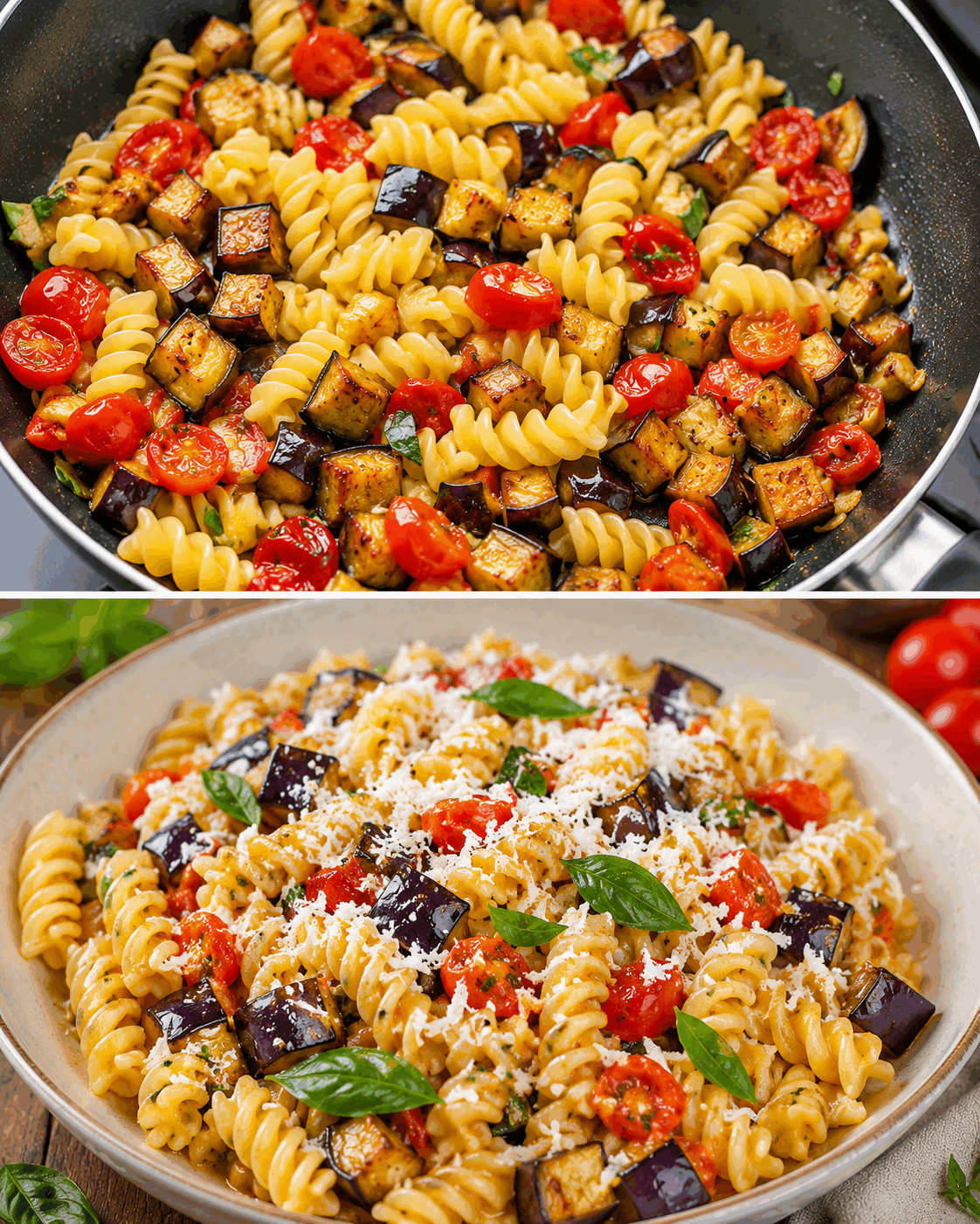 Fusilli con Melanzane e Ricotta Salata: la Ricetta Mediterranea Gustosa e Colorata Pronta in 30 Minuti