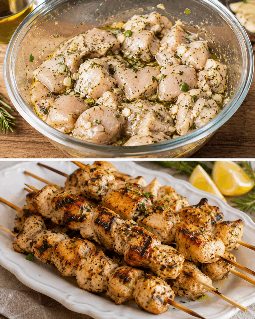 Spiedini di Pollo Marinati alle Erbe: la Ricetta Succosa e Saporita Ideale per una Cena Estiva