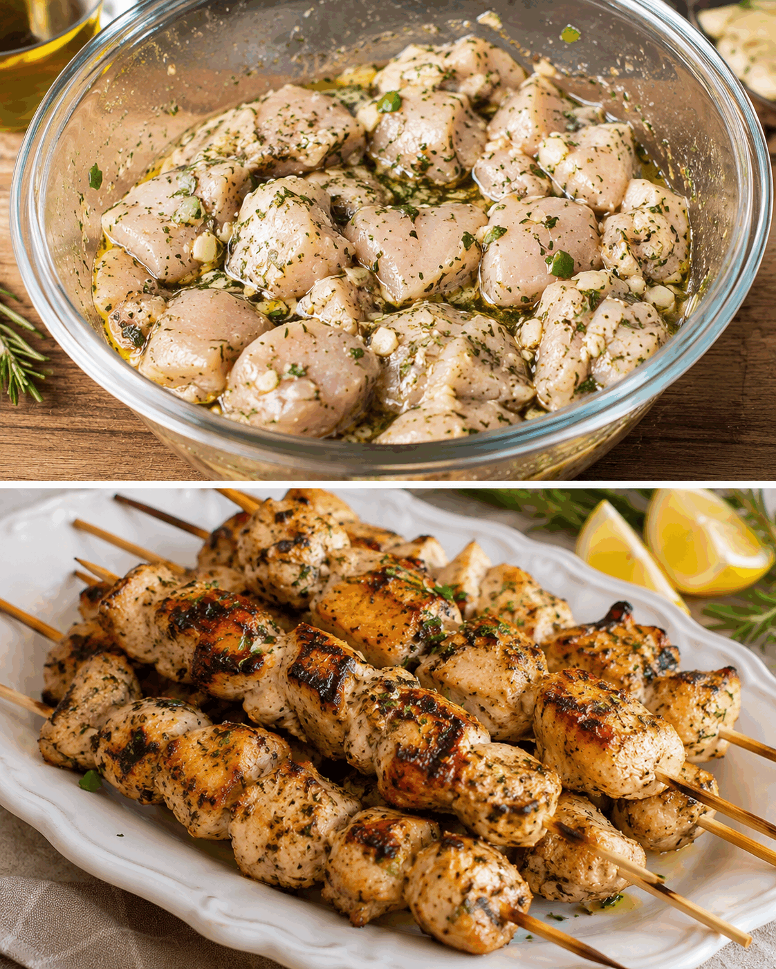 Spiedini di Pollo Marinati alle Erbe: la Ricetta Succosa e Saporita Ideale per una Cena Estiva