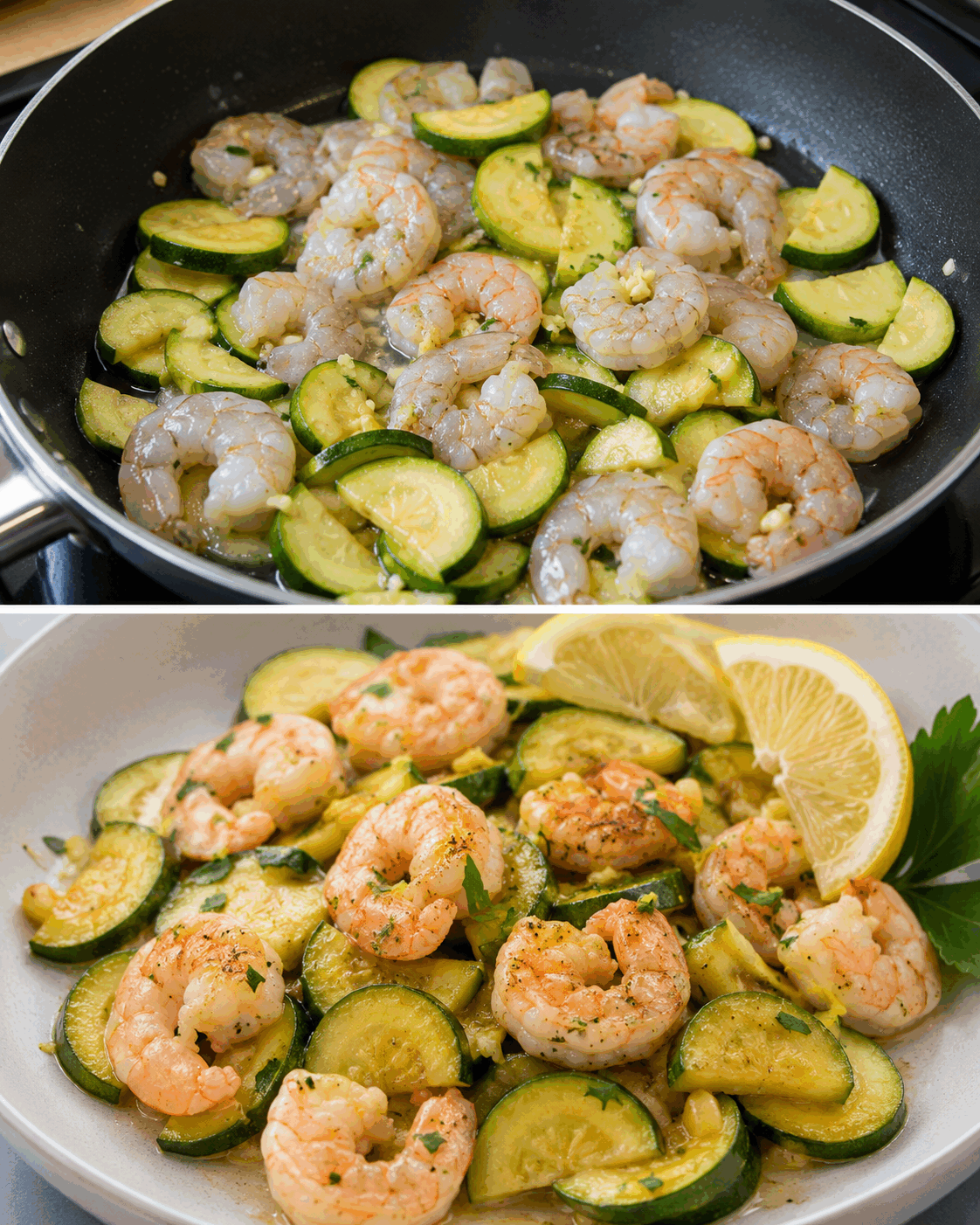 Gamberetti Saltati con Zucchine e Limone: la Ricetta Leggera e Saporita Pronta in Soli 15 Minuti
