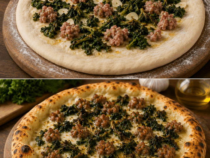 Pizza Bianca con Salsiccia e Friarielli: la Ricetta Napoletana Ricca di Sapore e Tradizione