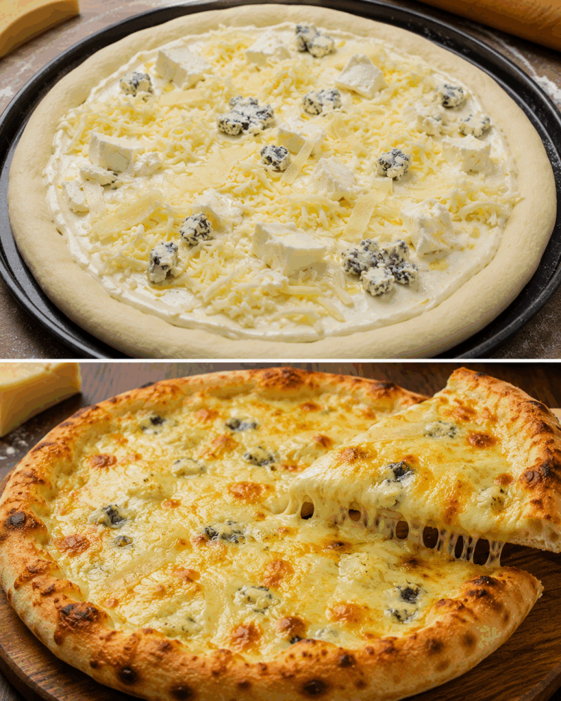 Pizza ai Quattro Formaggi: la Ricetta Cremosa e Golosa Perfetta per gli Amanti del Formaggio