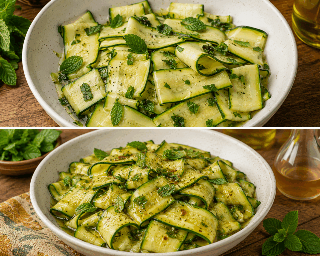 Zucchine Marinate alla Siciliana con Menta e Aceto – Sicilia