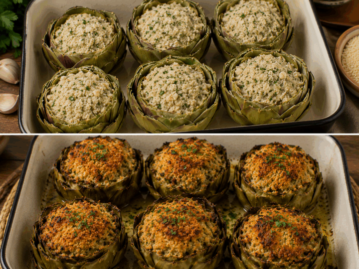 Carciofi Ripieni al Forno alla Siciliana – Sicilia