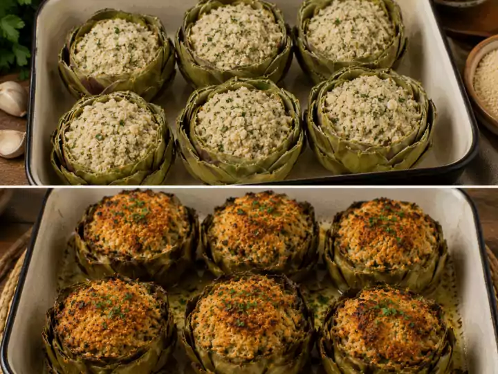 Carciofi Ripieni al Forno alla Siciliana – Sicilia
