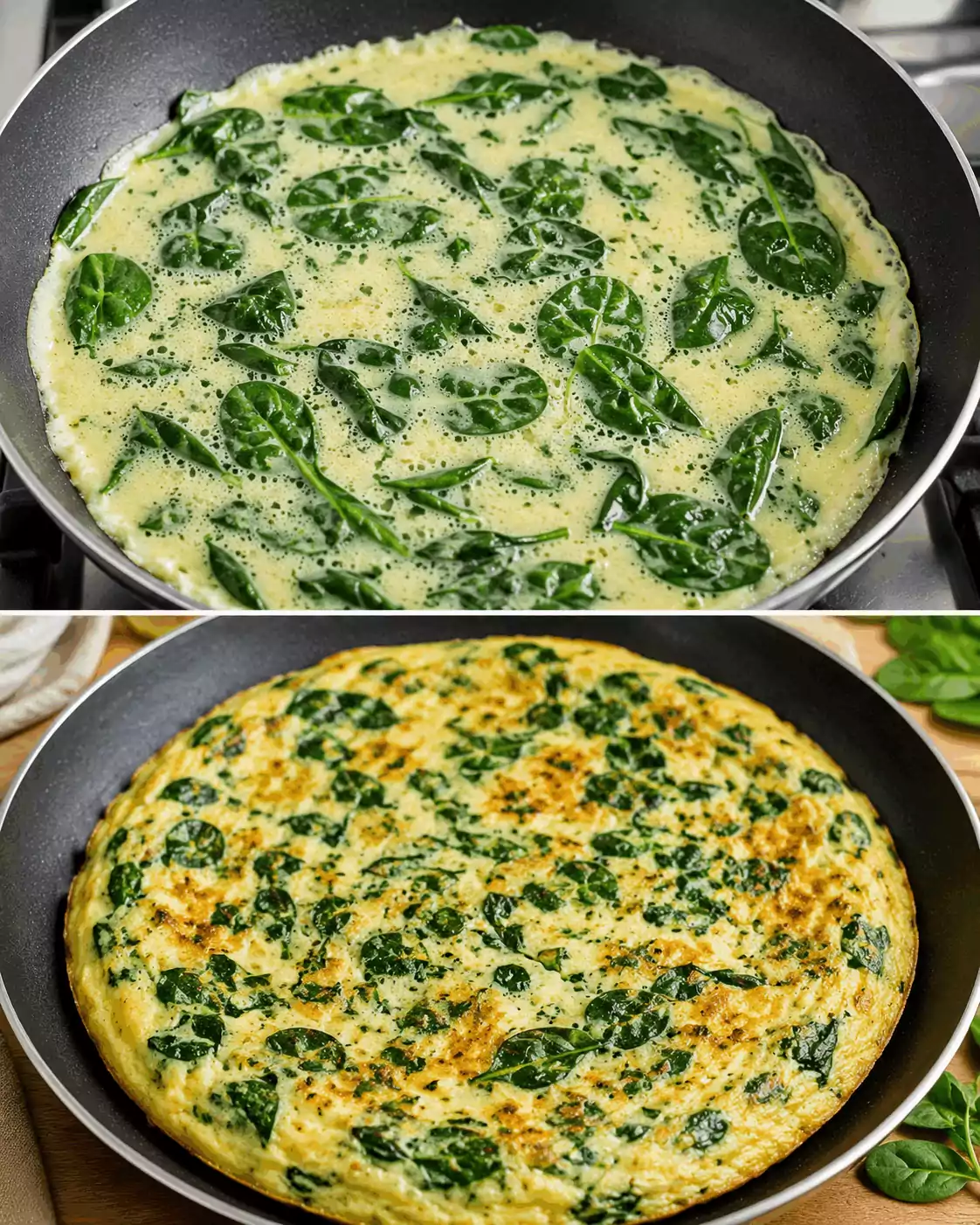 Frittata di Albumi con Spinaci: la Ricetta Light Soffice e Proteica Ideale per un Pasto Veloce