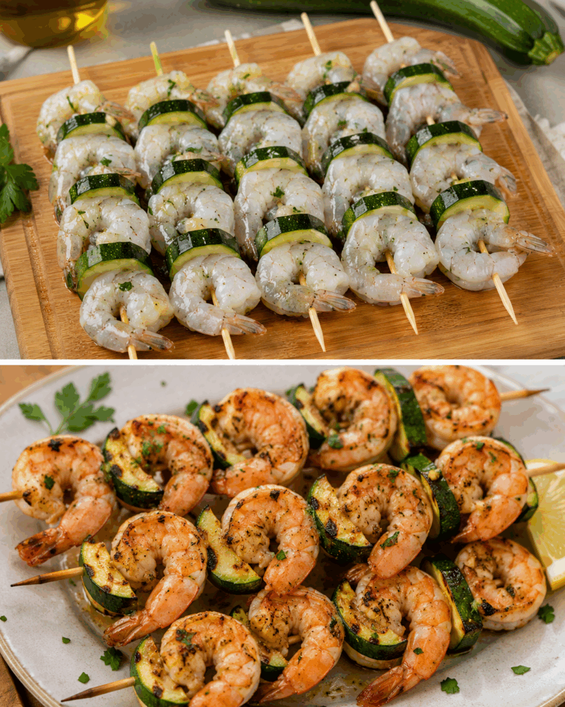 Spiedini di Gamberi e Zucchine: la Ricetta Leggera e Sfiziosa Perfetta per una Cena Veloce