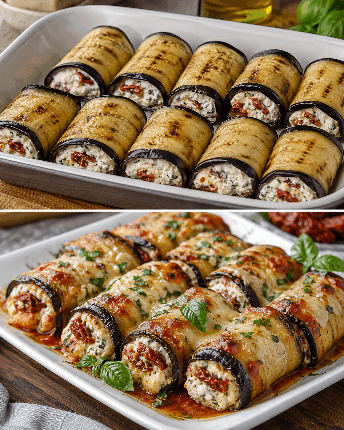 Rotolini di Melanzane con Ricotta e Pomodori Secchi: la Ricetta Sfiziosa e Ricca di Gusto per Stupire gli Ospiti