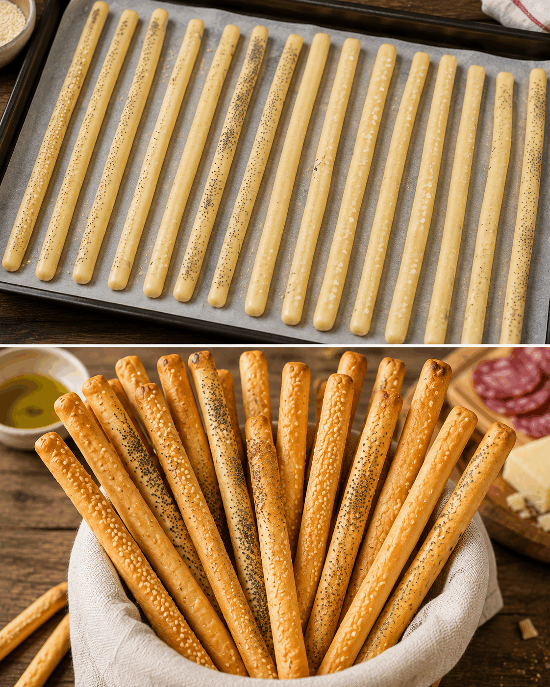 Grissini Torinesi Fatti in Casa: la Ricetta Croccante e Friabile Ideale per Ogni Aperitivo