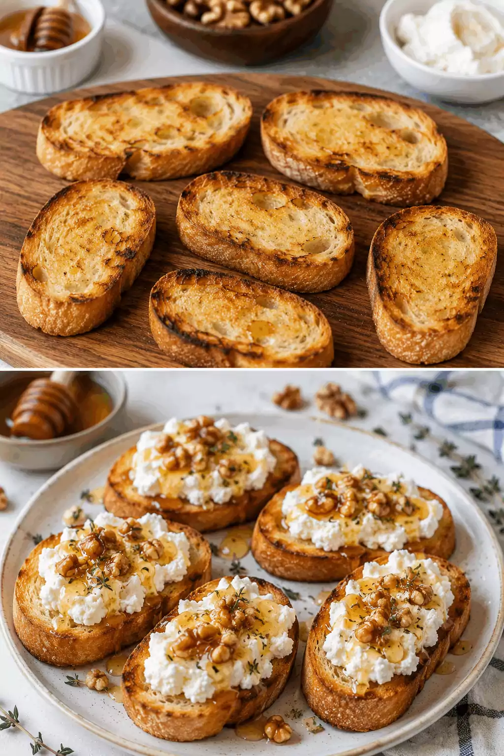 Crostini con Ricotta, Miele e Noci: la Ricetta Semplice e Sfiziosa Perfetta per Ogni Occasione