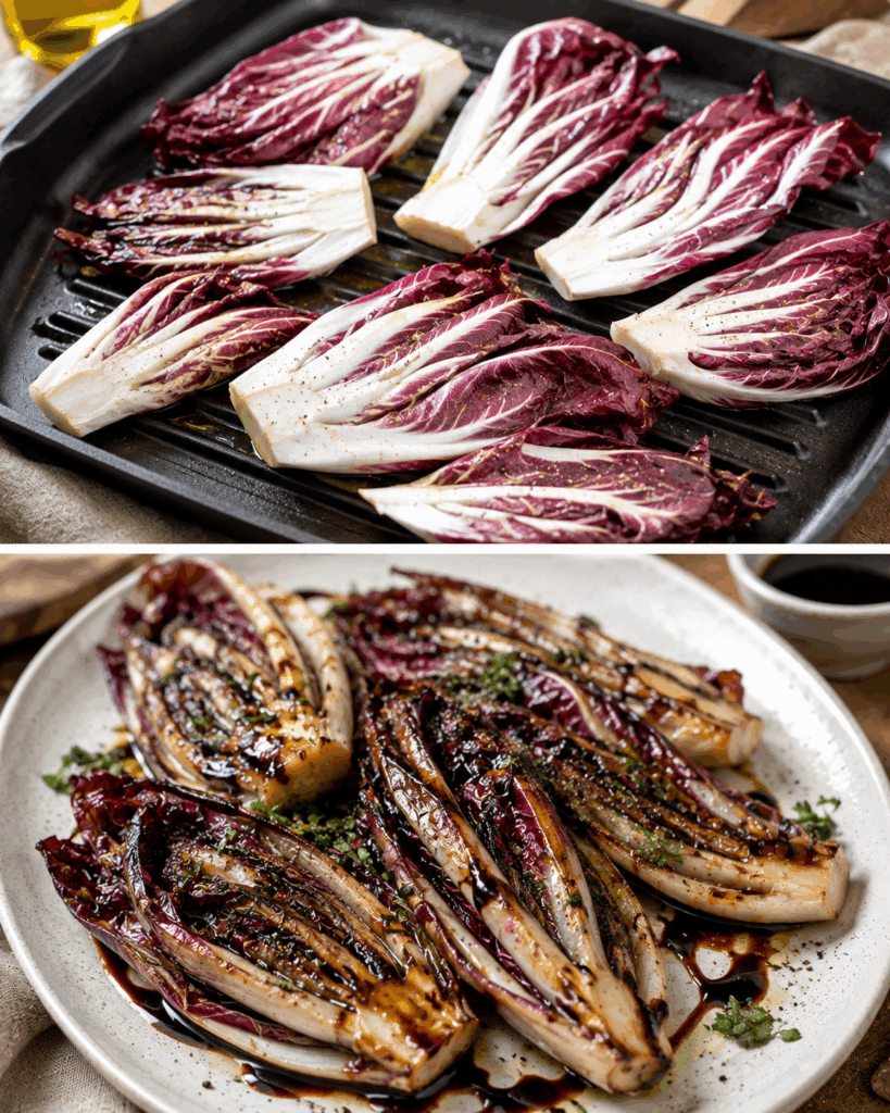 Radicchio Grigliato con Aceto Balsamico: la Ricetta Raffinata e Saporita Pronta in 15 Minuti