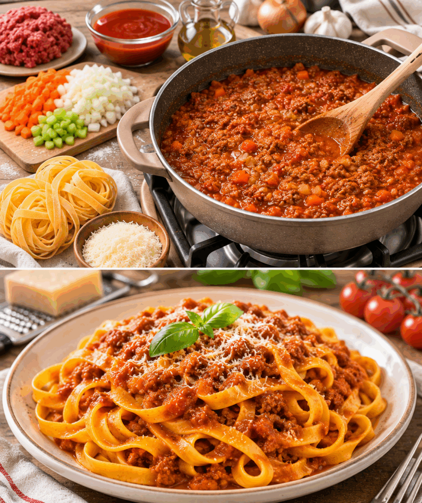 Tagliatelle al Ragù alla Bolognese: la Ricetta Classica Ricca di Sapore che Conquista Tutti