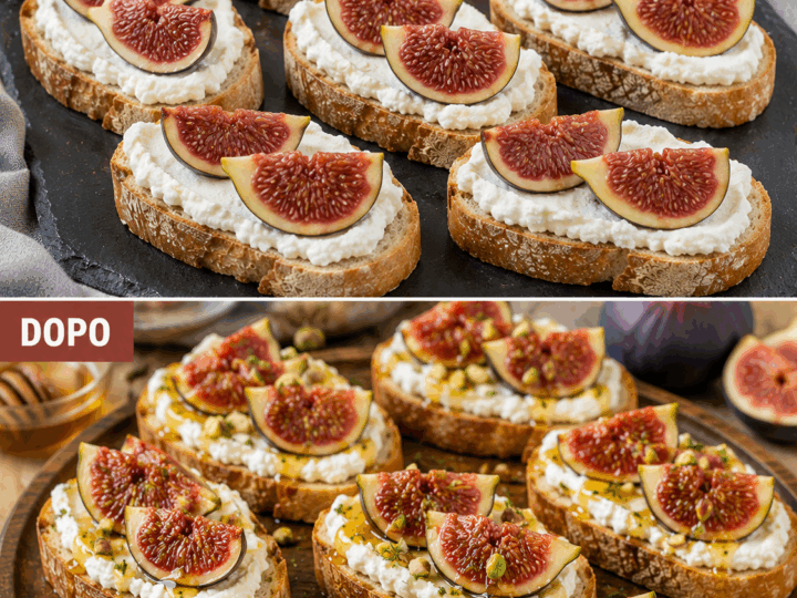Tartine con Ricotta, Fichi e Miele: la Ricetta Dolce-Salata Raffinata e Irresistibile