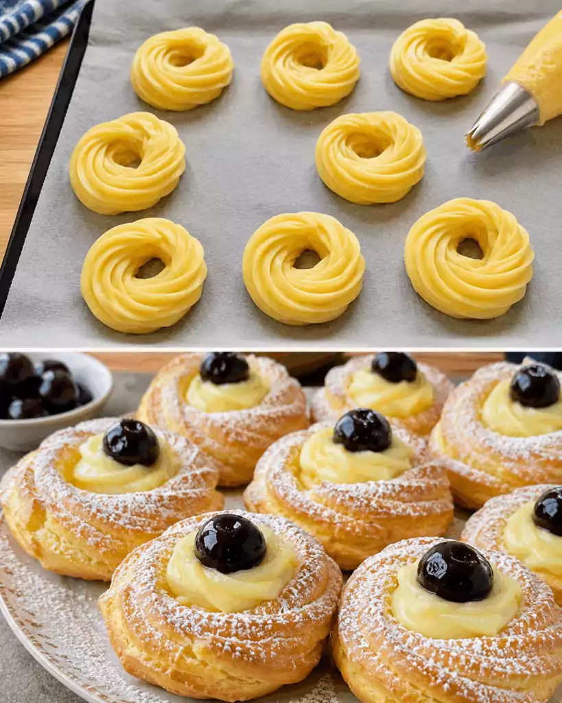 Zeppole di San Giuseppe: la Ricetta Soffice e Golosa con Crema Pasticcera e Amarene