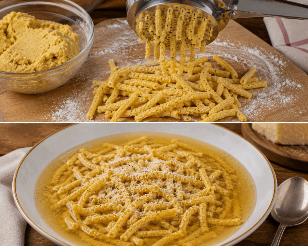 Passatelli in Brodo alla Romagnola – Emilia-Romagna