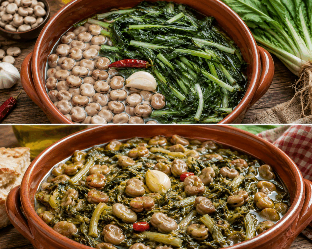 Cicoria con Fave Secche alla Pugliese – Puglia
