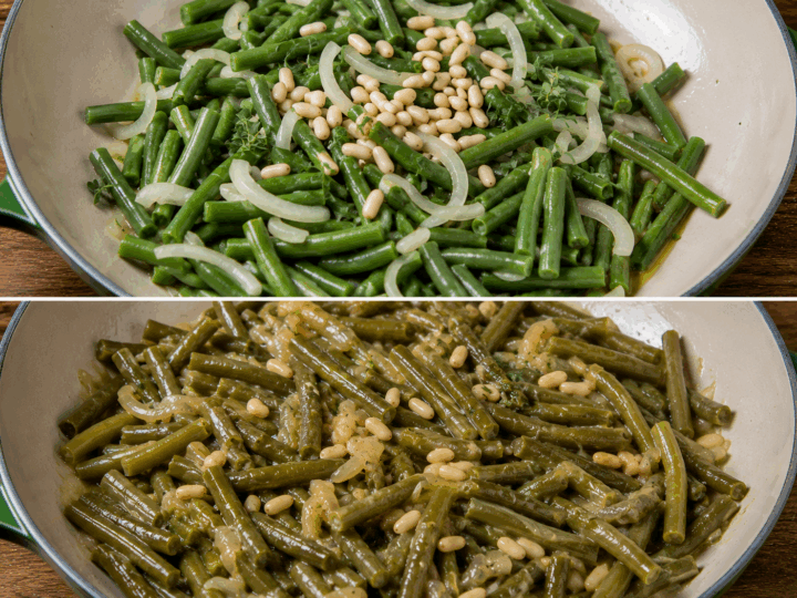Fagiolini alla Genovese con Pinoli e Maggiorana – Liguria