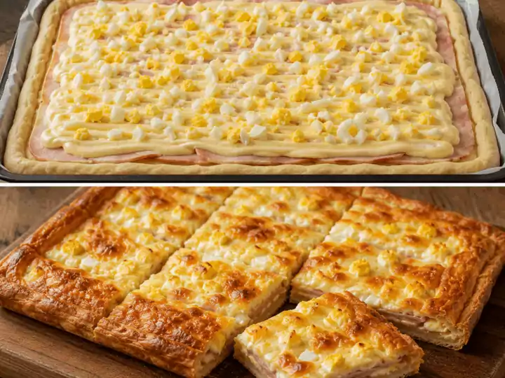 Pizza Rossini Pesarese con Uova e Maionese – Marche