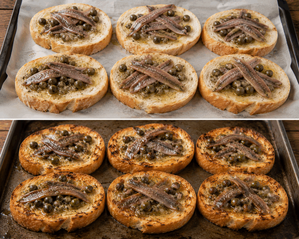 Crostini alla Chietina con Acciughe e Capperi – Abruzzo