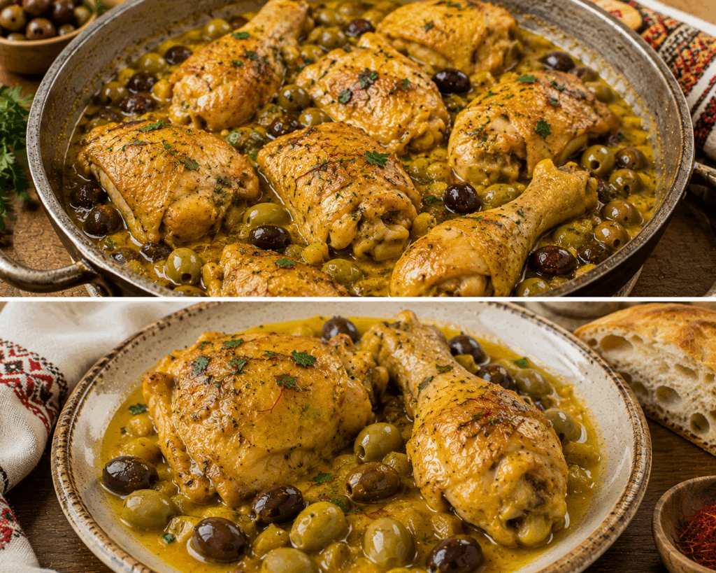 Pollo alla Sarda con Olive e Zafferano – Sardegna