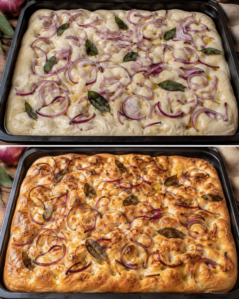 Schiacciata Toscana con Cipolle Rosse e Salvia