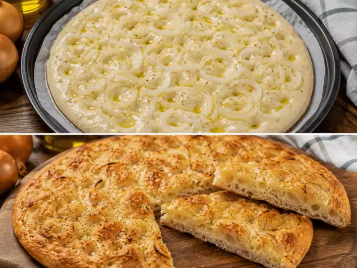 Focaccia Genovese con Cipolle – Liguria