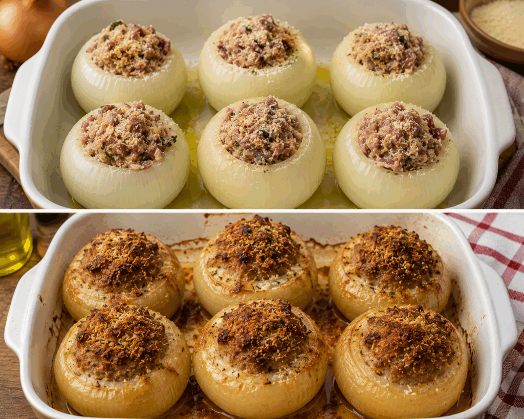Cipolle al Forno Ripiene alla Piemontese – Piemonte