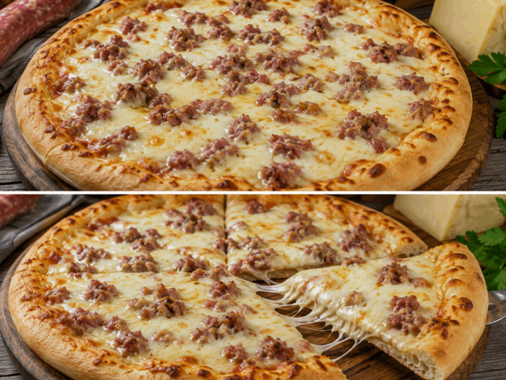 Pizza alla Monzese con Luganega e Provolone – Lombardia