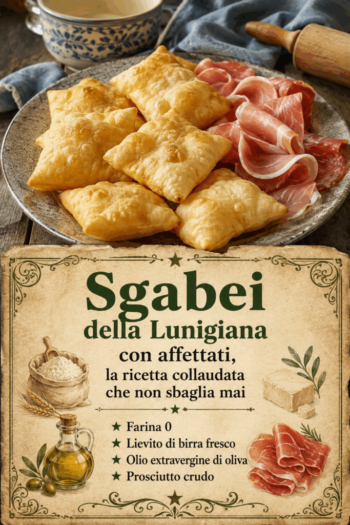 Sgabei della Lunigiana con affettati, la ricetta collaudata che non sbaglia mai
