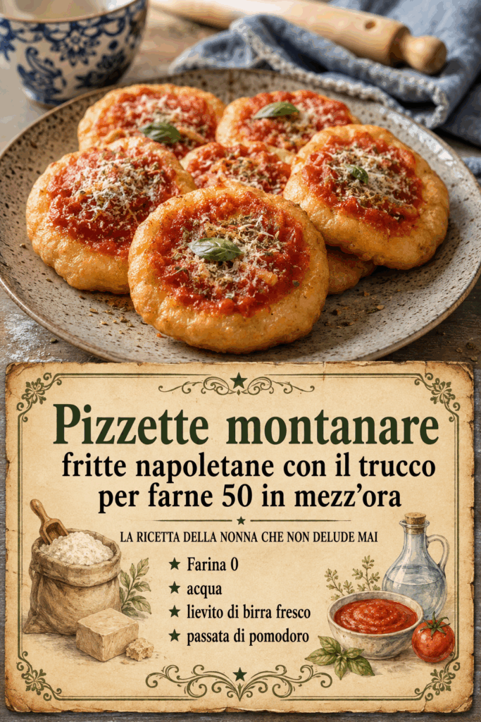 Pizzette montanare fritte napoletane con il trucco per farne 50 in mezz’ora