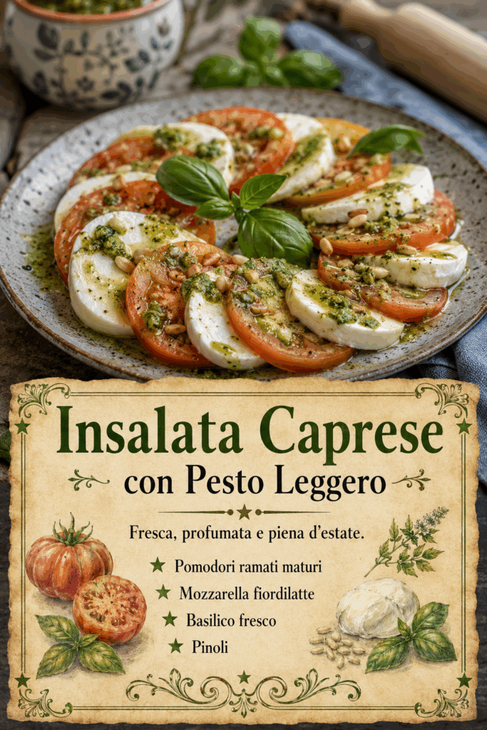 Insalata Caprese con Pesto Leggero