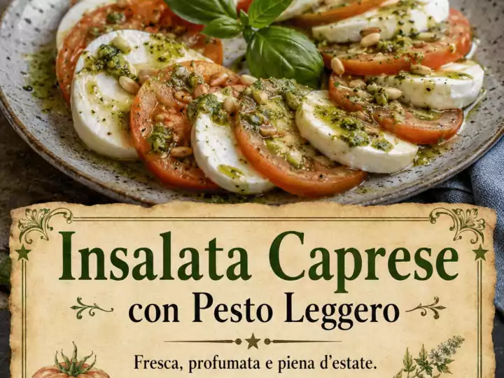 Insalata Caprese con Pesto Leggero