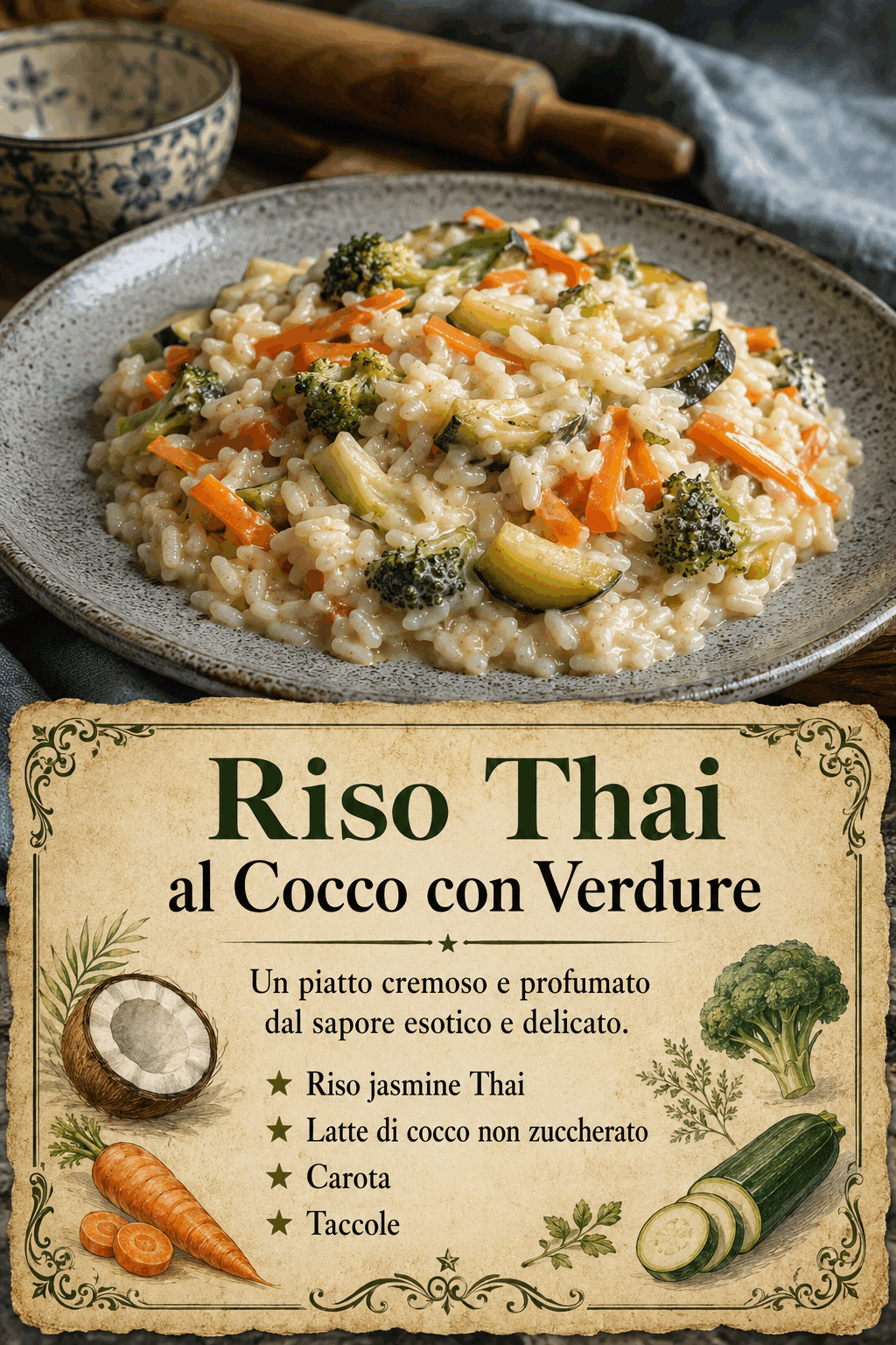 Riso Thai al Cocco con Verdure