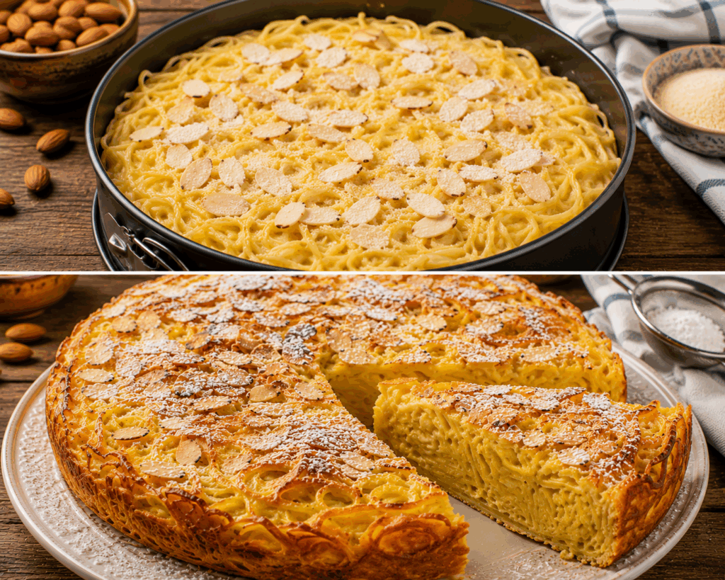 Torta di Tagliatelle Emiliana alle Mandorle – Emilia-Romagna