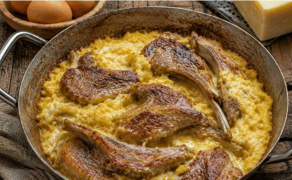 Agnello cacio e ova – Abruzzo