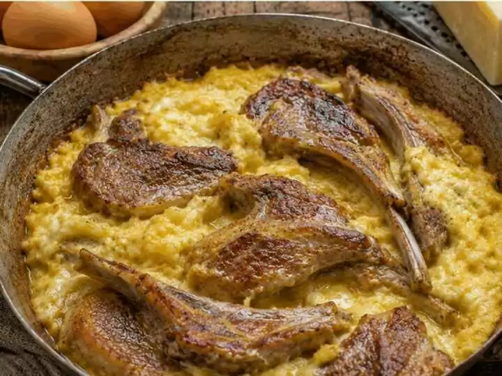 Agnello cacio e ova – Abruzzo