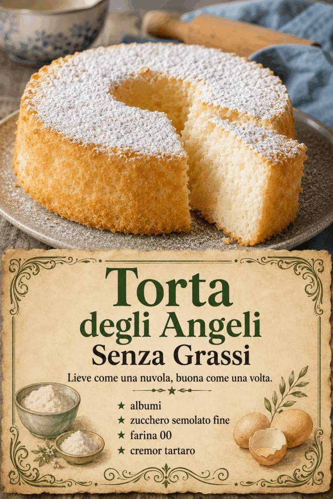 Torta degli Angeli Senza Grassi