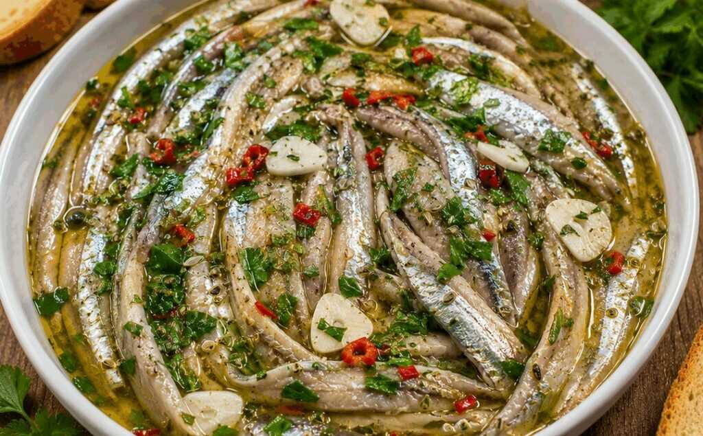 Alici marinate alla cilentana – Campania