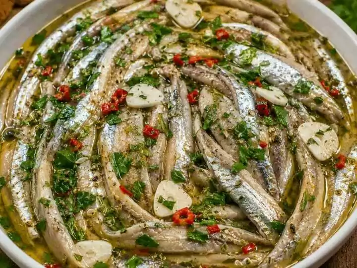 Alici marinate alla cilentana – Campania